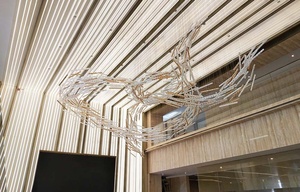 Tùy chỉnh lớn sảnh khách sạn đám cưới sang trọng chi nhánh thủy tinh ánh sáng mặt dây chuyền đèn chùm - Product Image 5