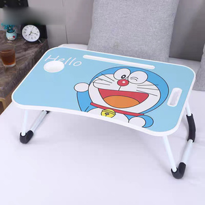 Venta al por mayor barato estilo de dibujos animados portátil plegable mesa de ordenador portátil niños escritorio de la computadora con el Centro de elevación lado de la cama para el estudio - Product Image 3