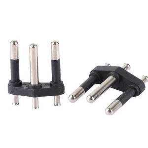 Nhà cung cấp OEM Brazil loại 4.0mm 10A 250V AC liên hệ với pin rắn 3 vòng pin cắm chèn pin - Product Image 1