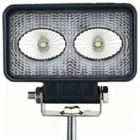 Projecteur de travail LED rectangulaire 4,5 pouces 20W, étanche IP68, 12-48V, 1440lm, 6000K, en aluminium moulé sous pression, pour conduite tout-terrain