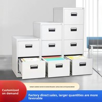 Archivador de Oficina con Cajones, Archivador Bajo de Acero con Cerradura, Moderno y Minimalista, Caja de Almacenamiento para Tarjetas