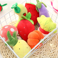 Groothandel Schattige Mini Fruit Serie Pluche Hanger Sleutelhanger Knuffel Creatieve Knuffels Groente Custom Knuffel Voor Geschenken