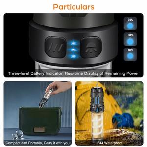 Lámpara repelente de mosquitos, luz de Camping recargable por USB con soporte triangular, linterna impermeable, diseño magnético, Camping al aire libre - Product Image 5