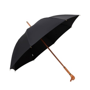 Wholesale Straight <b>Umbrella</b> Semi-Automatic Open Close <b>Windproof</b> Metal Frame Durable Canopy <b>Umbrella</b> for Men and Women - Product Image 1