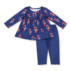 เสื้อผ้าเด็กขายส่ง ชุดเด็กผู้หญิง เสื้อผ้าสไตล์คริสต์มาส ชุดแขนยาว - Product Image 3