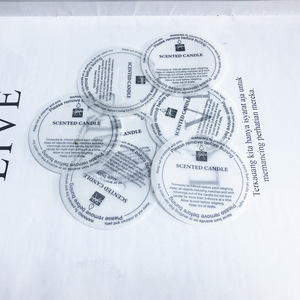 Scented Candle Dust Cover Cup Shaped Plastic Sealing <b>Sticker</b> For DIY Candle Making Kits - Product Image 3