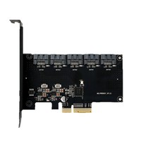 Carte d'extension 5 ports 3.0 JMB585 PCIe pour disques durs
