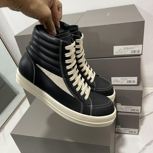 <span class=keywords><strong>Scarpe</strong></span> Sportive Casual da Uomo Owens Designer, Modello High-Top in Vera Pelle con Suola Spessa - Product Image 2