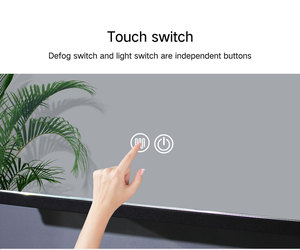 Fábrica personalizada al por mayor de alta definición multifuncional desempañador táctil montado en la pared gabinete de <span class=keywords><strong>espejo</strong></span> de baño inteligente - Product Image 5