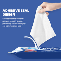 Lingettes humides non tissées écologiques personnalisables en gros, paquet de voyage de 10 lingettes, douces et délicates, pour un nettoyage portable, avec logo personnalisé