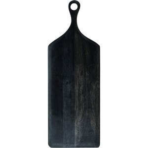 Tabla de cortar madera para el hogar, decoración negra, para servir, cortar - Product Image 1
