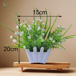 Nordique petites plantes florales <span class=keywords><strong>en</strong></span> plastique fleur de soie artificielle <span class=keywords><strong>en</strong></span> pot fleur de <span class=keywords><strong>prunier</strong></span> simulation de bureau à domicile plante verte bonsaï <span class=keywords><strong>en</strong></span> plastique - Product Image 6