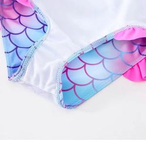Traje de Baño de una Pieza para Niñas, Traje de Baño para Niñas Pequeñas, Ropa de Baño con Estampado, Ropa Deportiva para Niñas, Estilo Sirena - Product Image 4