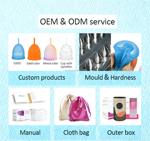 Disco de menstruación de silicona de grado médico plegable reutilizable, Copa Menstrual de higiene para mujer con <span class=keywords><strong>esterilizador</strong></span> - Product Image 6