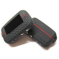 Protector de Llave Remota con Pantalla LCD para Alarma Bidireccional Rusa, Diseño de Panal de Abeja, Ligero, con Logotipo Personalizado