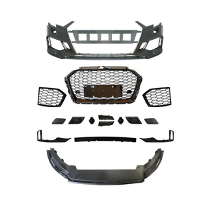 Para Aud I <span class=keywords><strong>A3</strong></span> S3 Body Kit <span class=keywords><strong>2018</strong></span> Accesorio Actualización modificada RS3 Conjunto de parachoques delantero con rejilla 2017-2019 <span class=keywords><strong>Hatchback</strong></span> y sedán - Product Image 2