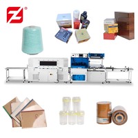 Machine d'emballage sous film rétractable de type L entièrement automatique, machine d'emballage sous film rétractable POF PVC pour produits chimiques quotidiens, aliments, cosmétiques, jouets