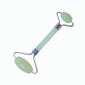 Rodillo facial de jade puro de doble cabezal y herramienta de masaje gua sha a precio de fábrica, utilizados para lifting facial - Product Image 3