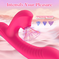 Kabelloser Vibrator für Frauen mit Saugfunktion, G-Punkt und Klitoris-Stimulation, Welliger Sex-Vibrator