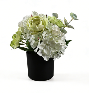 Maceta de Plástico PP con Forma de Flor Artificial Vintage, Diseño Moderno M03 para Hogar, Jardín, Vivero y Centro Comercial - Product Image 2