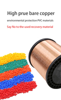 Mejor Precio 5core H03VV-F HV05VV-F cable flexible 0,5, 0,75, 1,0, 1,5, 2,5mm cuadrados de cables