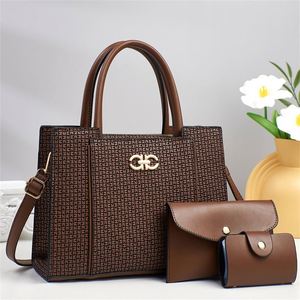 Juego de 3 Bolsos de Mano para Mamá, Bolso Tote de Cuero PU de Alta Calidad con Correa para el Hombro - Product Image 1