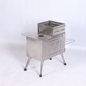 Picknick-kampeertent met roestvrijstalen saunaoven, huishoudelijke opvouwbare draagbare houtkachel - Product Image 3