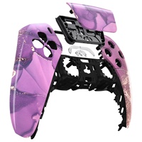 Pour coque de manette PS5-Façade brillante à motif personnalisé pour manette de jeu PS5