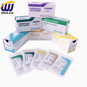 WANJIA-<span class=keywords><strong>Sutura</strong></span> <span class=keywords><strong>de</strong></span> ácido poliglicólico, hilo quirúrgico absorbible con aguja para uso clínico y veterinario en hospitales, estéril - Product Image 2