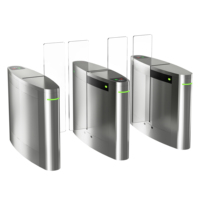 Sistema de escaneo de entrada de seguridad Torniquete deslizante Puerta de barrera oscilante de seguridad para vestíbulo Acceso automático económico