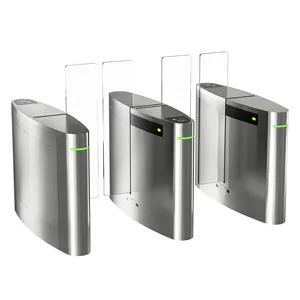 Security Entrance Scan System Sliding Turnstile Security Swing Barrier Gate For Lobby Economical Automatic Access