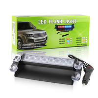 Neue 8 LEDs Blinkende Windschutzscheiben-Armaturenbrett-Stroboskoplichtleiste Oberflächenmontage Notfall-Deckleuchten Visier-Warnleuchte für Autos und LKWs
