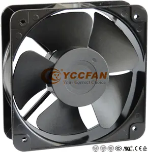 Ventilador sem escova de 20cm, ventilador de refrigeração cfm ����yccventilador ac 220v