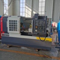 Riel duro grande automático CK6150 Motor único 8-Axis GSK Control Cama plana Torno CNC horizontal de frecuencia variable de tres velocidades