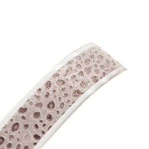 Sangle en sangle tissée enduite imperméable à motif personnalisé, à la mode, avec bandes de cristal, pour bordure de chaussures en PVC, directement de l'usine - Product Image 3