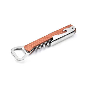 Vente en gros - Nouveauté : Tire-bouchon multifonctionnel en bois et plastique, design hippocampe, avec logo, et couteau, dans un coffret cadeau - Product Image 1