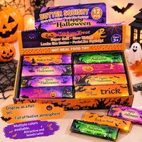 Jouet créatif anti-stress en forme de bâton de beurre, ultra-doux en PU, à rebond lent, pour Halloween, en boîte, idéal pour l'export.