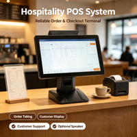 Pantalla táctil de 15,6 pulgadas Sistema POS todo en uno Caja registradora Máquina POS Fabricación Hardware Terminal POS para restaurante
