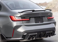Aileron de coffre arrière en fibre de carbone sèche de style G80 V pour BMW M3 M4 G80 G82 G83 Kit carrosserie