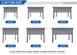 Pabellón de marco de aluminio para uso en jardín al aire libre Diseño moderno Estructura duradera Tamaño personalizable - Product Image 6