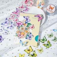 Individuelle Journaling-Aufkleberrolle Transparente Hülle Holographische Folie Maßgefertigtes PET-Klebeband