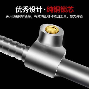 <b>Car</b> Steering Wheel Lock 10.5 In Aluminum Alloy Double <b>Hook</b> Anti Drill For Trucks Buses - Product Image 3