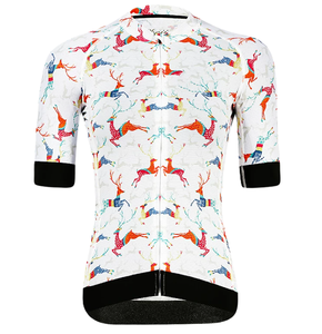 Maillot de cyclisme unisexe à manches courtes, séchage rapide, respirant, avec logo personnalisé imprimé par sublimation, pour courses, événements de club, cadeaux - Product Image 1