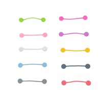 Organisateur et enrouleur de câbles magnétique créatif en silicone avec clip de rangement de 11 cm pour câbles de données - Modèle FS-25