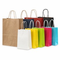 Sacs de boulangerie en papier kraft écologiques personnalisés, fond carré de qualité alimentaire avec impression numérique/UV pour emballage cadeau de détail