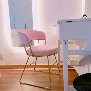 Nordic Girls <strong>pink</strong> Modern Minimalist Ins Style Light Luxury Makeup <strong>Chair</strong> Dresser <strong>Chair</strong> Web Celebrity Bedroom Dressing <strong>Chair</strong> - Product Image 2
