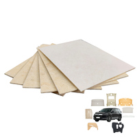 Panneau en fibre de bambou moulé par pressage à chaud, non toxique, tailles personnalisées, inodore, 1200GSM 1600GSM