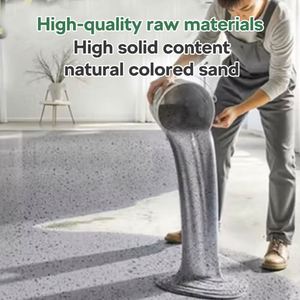 Peinture de sol en résine époxy autolissante DEQI, peinture de sol en sable coloré à effet marbre, revêtement en sable coloré époxy pour bureau, salle de sport - Product Image 5