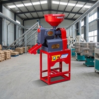 Machine à décortiquer le riz à haut rendement avec 2 tamis vibrants, broyeur de coques de riz, équipement de décorticage et de broyage de céréales et de maïs