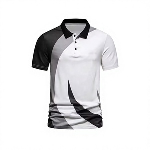 เสื้อโปโลผู้ชายแบบสั่งทำ OEM พิมพ์ลายได้ แขนสั้น ผ้าถัก ระบายอากาศ แห้งเร็ว สวมใส่สบาย เหมาะสำหรับกอล์ฟ  ดีไซน์ตัดต่อสี  ระบายอากาศได้ดี - Product Image 4